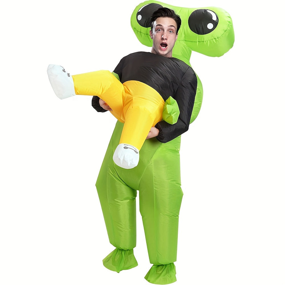 Inflatable Alien Ride-On Costume | Funny Men’s Halloween Suit