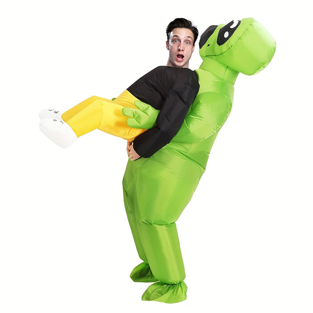 Inflatable Alien Ride-On Costume | Funny Men’s Halloween Suit