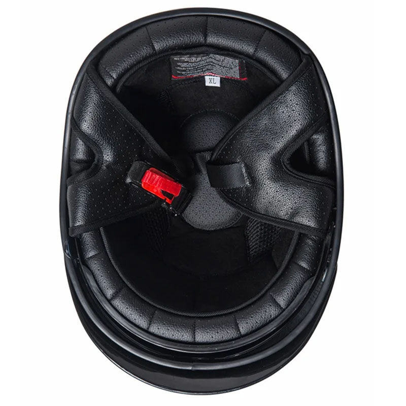 Men’s Half-Face Helmet Carbon Fiber Lightweight Retro Style