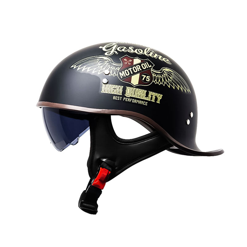 Men’s Half Helmet DOT Approved High-Strength ABS with UV Protection