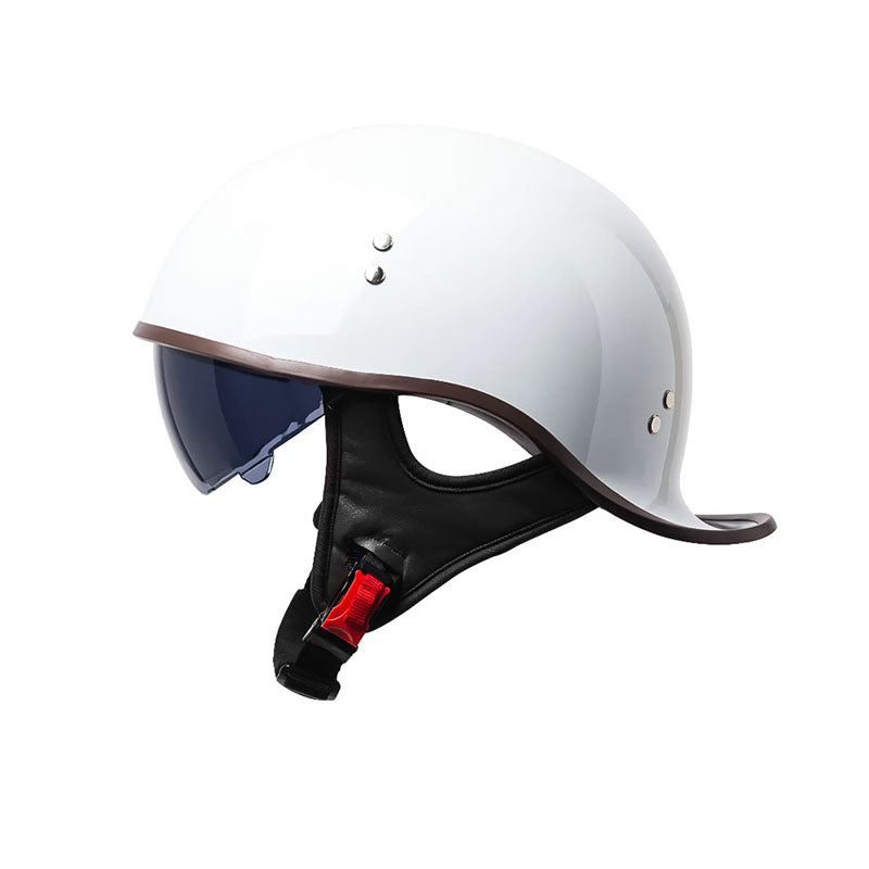 Men’s Half Helmet DOT Approved High-Strength ABS with UV Protection