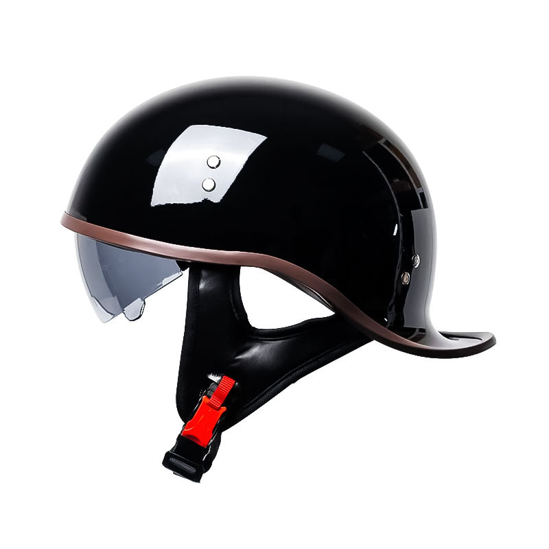 Men’s Half Helmet DOT Approved High-Strength ABS with UV Protection