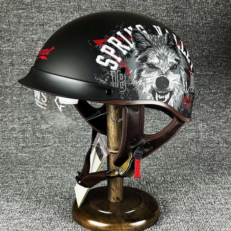 Men’s Half Helmet Stylish Lightweight Microfiber