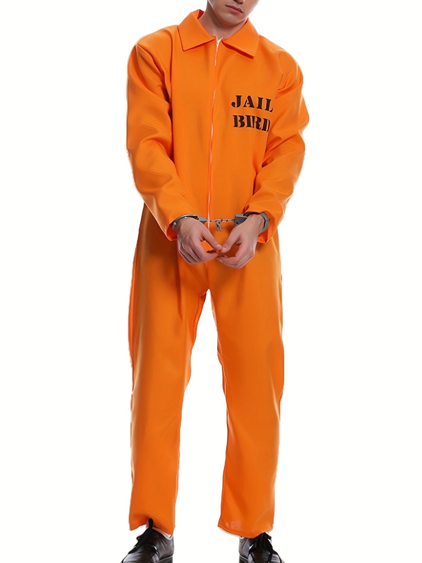Men’s Long Sleeve Jumpsuit | Funny Prisoner Halloween Costume