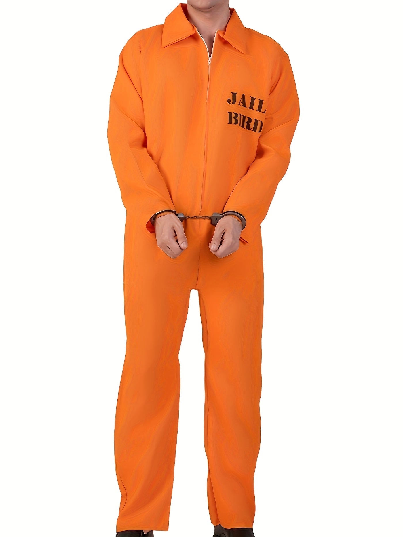 Men’s Long Sleeve Jumpsuit | Funny Prisoner Halloween Costume