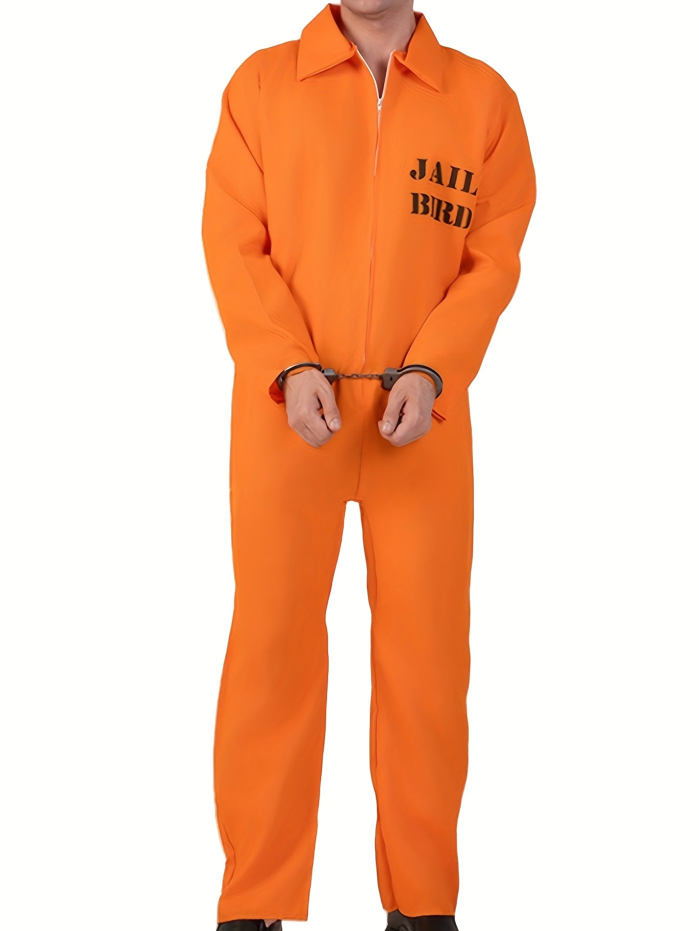 Men’s Long Sleeve Jumpsuit | Funny Prisoner Halloween Costume