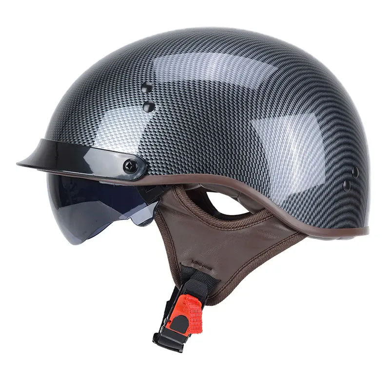Men’s Motorcycle Helmet DOT Approved Lightweight UV Protection ABS Shell