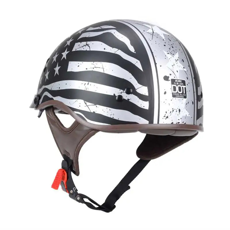 Men’s Motorcycle Helmet DOT Approved Lightweight UV Protection ABS Shell
