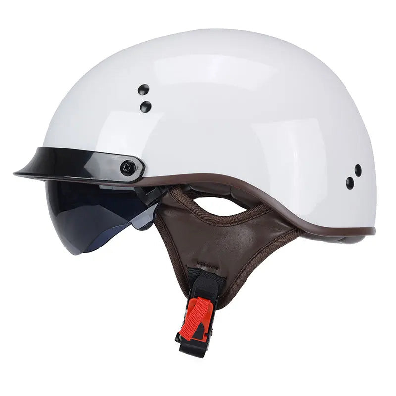 Men’s Motorcycle Helmet DOT Approved Lightweight UV Protection ABS Shell