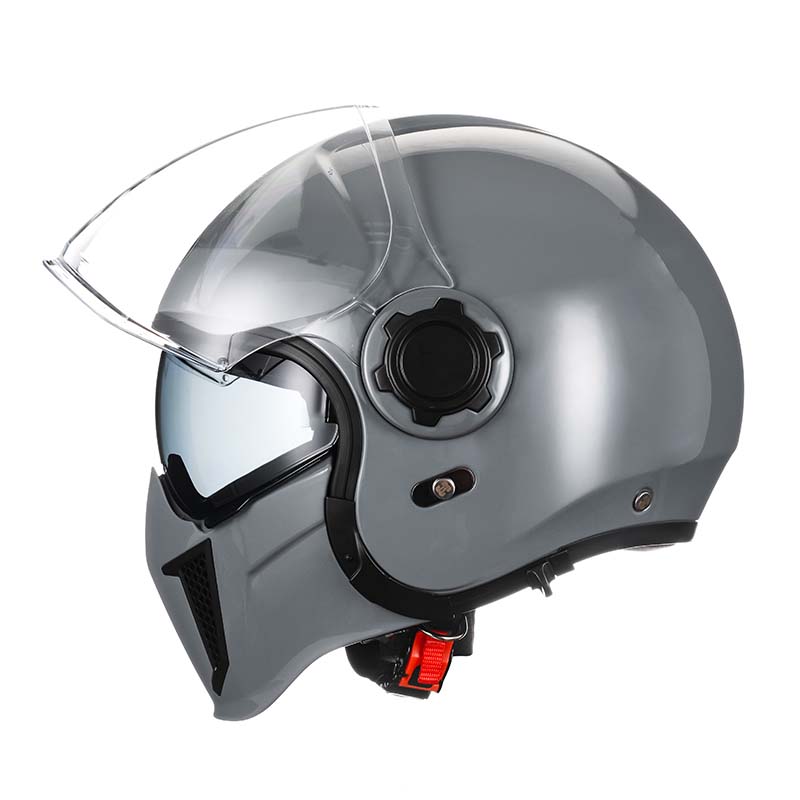 Men’s Motorcycle Helmet Double Lens Vintage Modular ABS