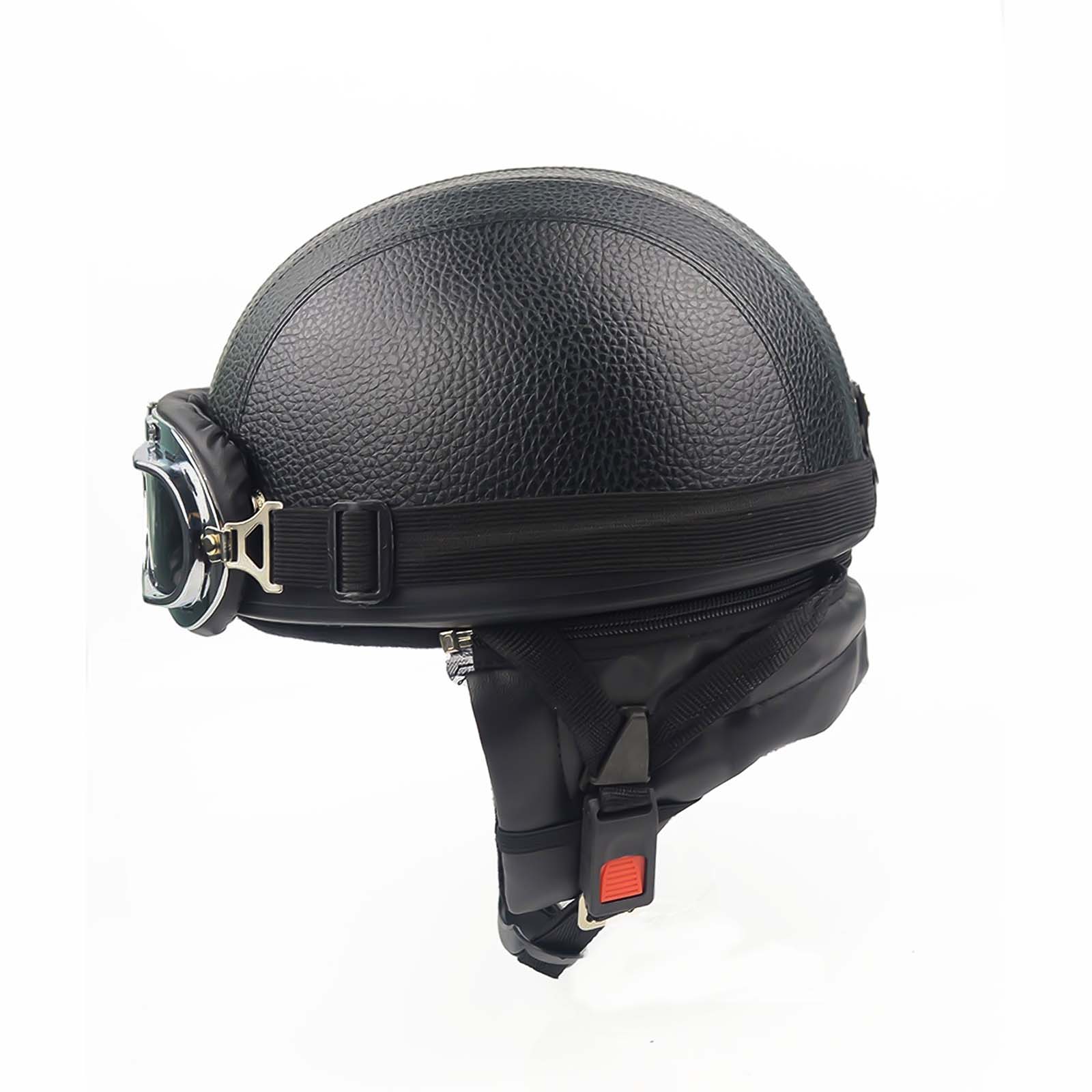 Men’s Motorcycle Helmet Retro Half Design Glossy Finish