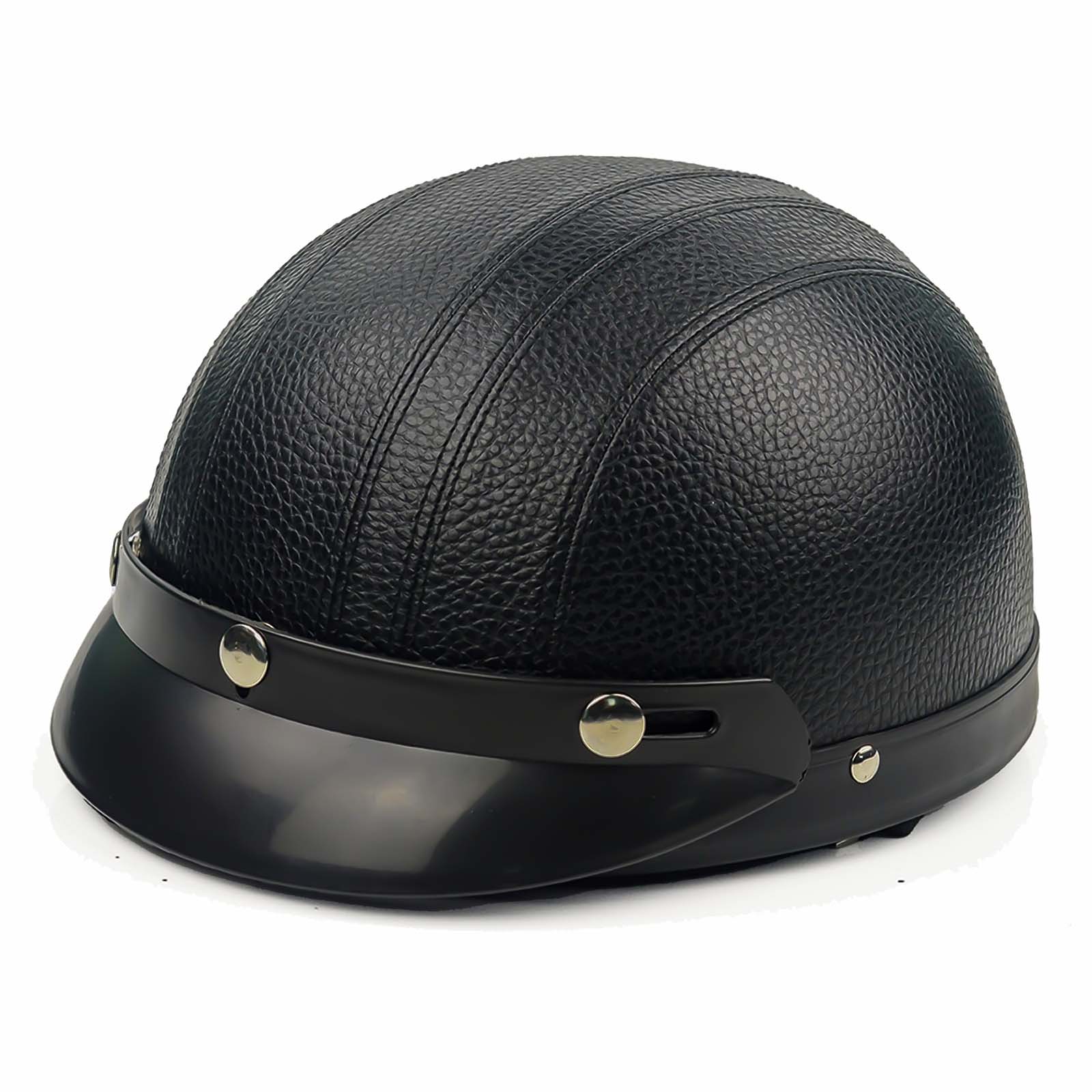 Men’s Motorcycle Helmet Retro Half Design Glossy Finish