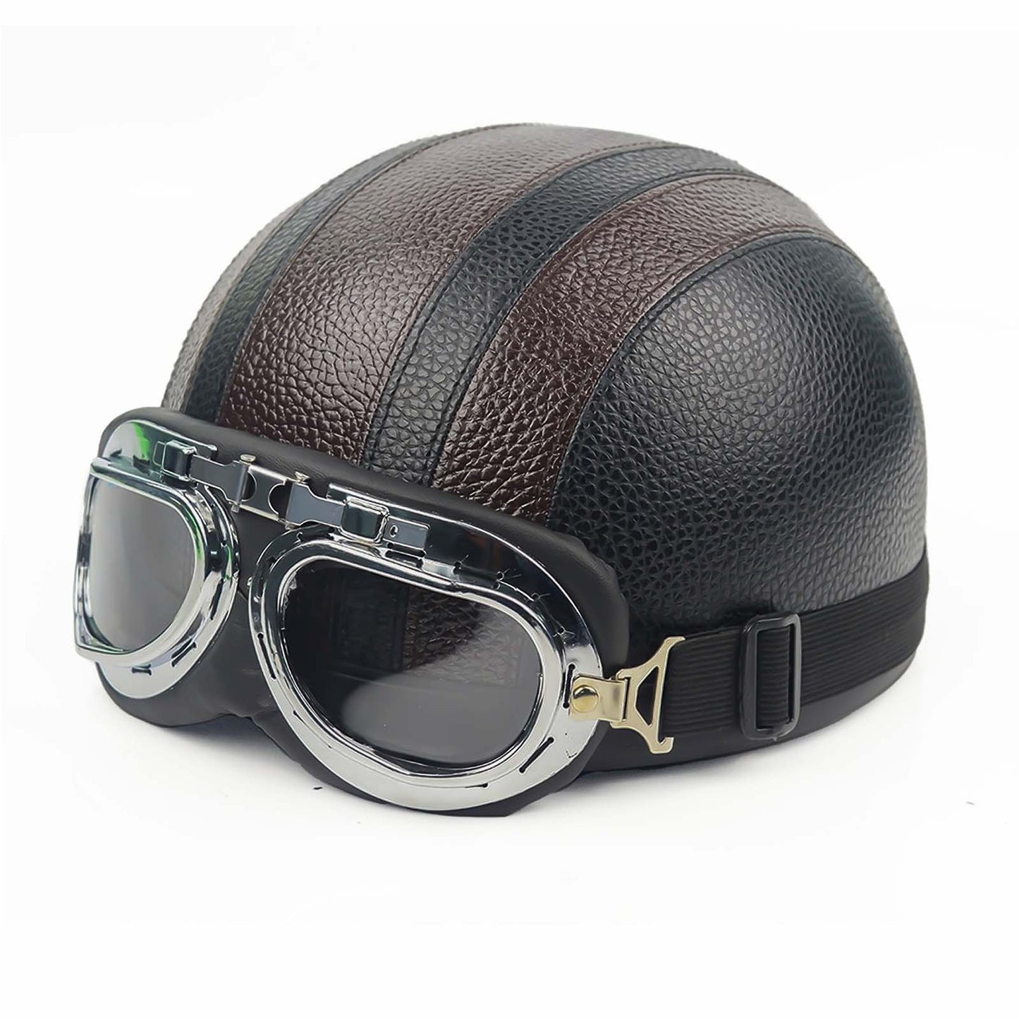 Men’s Motorcycle Helmet Retro Half Design Glossy Finish