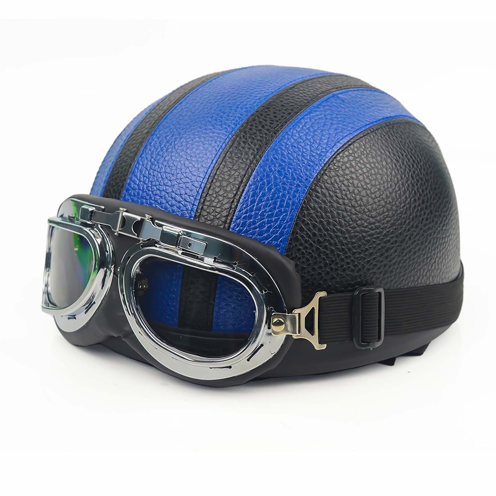 Men’s Motorcycle Helmet Retro Half Design Glossy Finish
