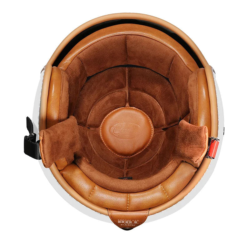 Men’s Open Face Motorcycle Helmet Lightweight ABS with EPS Foam