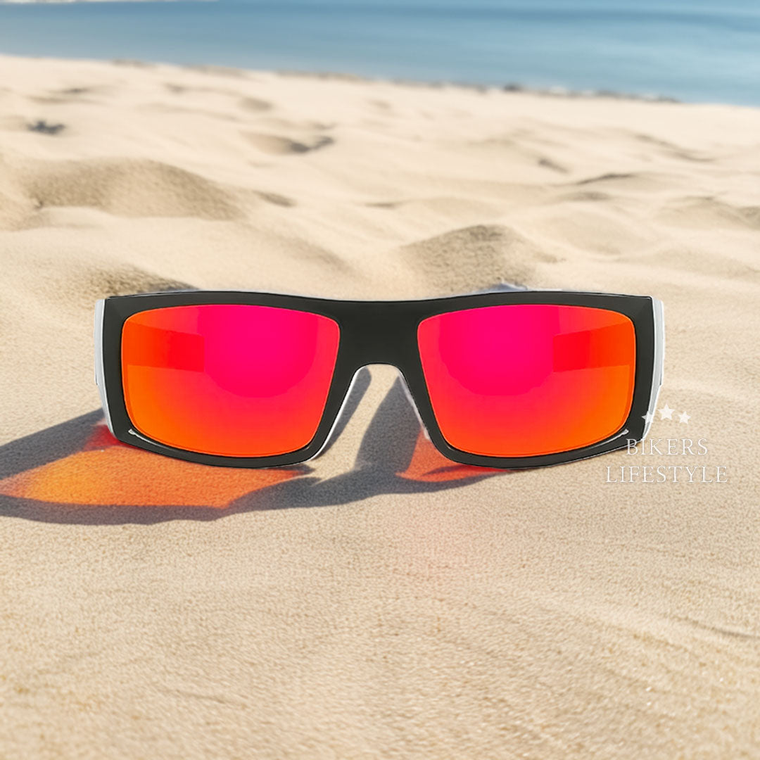 Men’s Polarized Sunglasses Bold Skull Design UV Protection Lightweight Durable