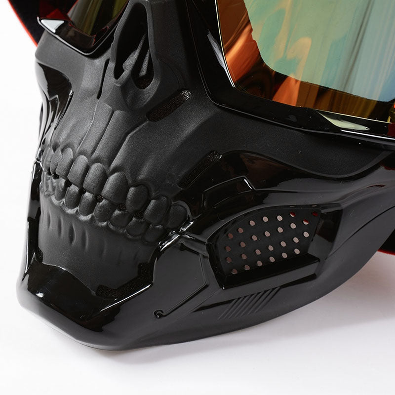 Men’s Skull Motorcycle Mask Protective Gear with Adjustable Fit
