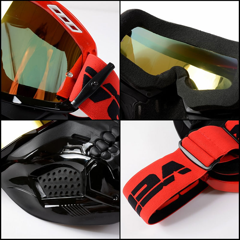 Men’s Skull Motorcycle Mask Protective Gear with Adjustable Fit