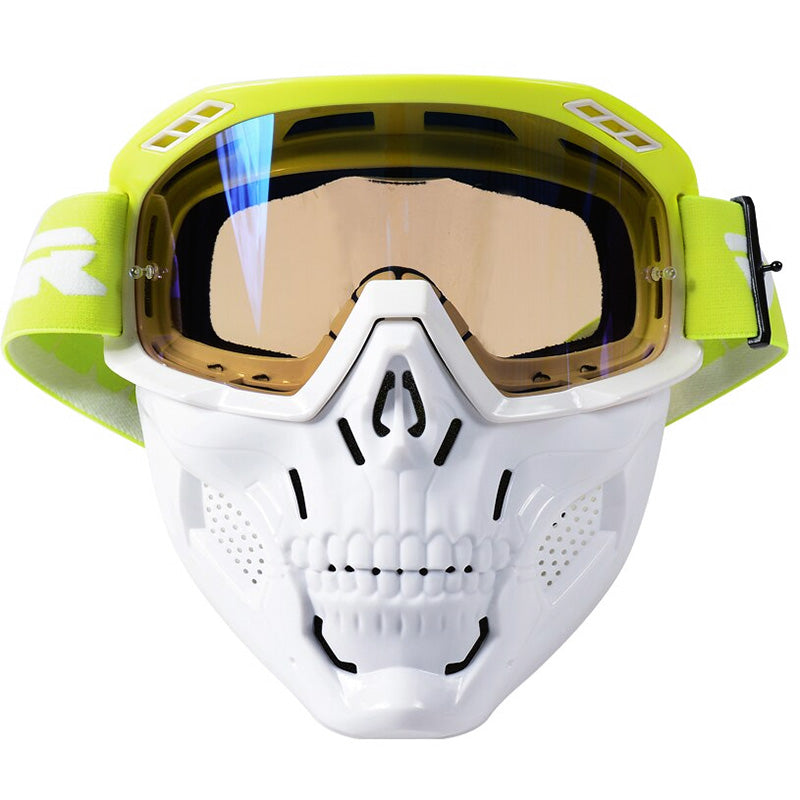 Men’s Skull Motorcycle Mask Protective Gear with Adjustable Fit