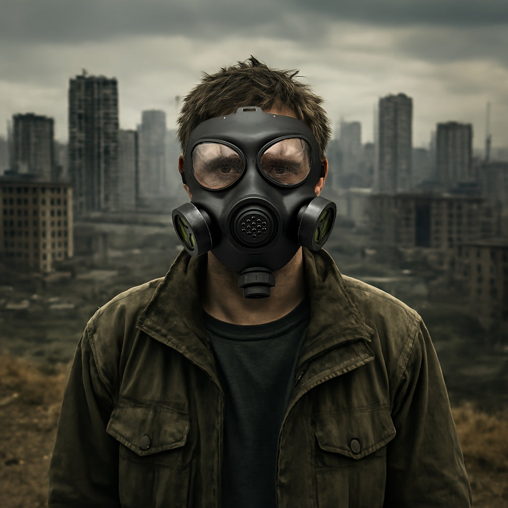 Post-Apocalyptic Cosplay Gas Mask | Men’s Tactical Full Face Halloween Costume