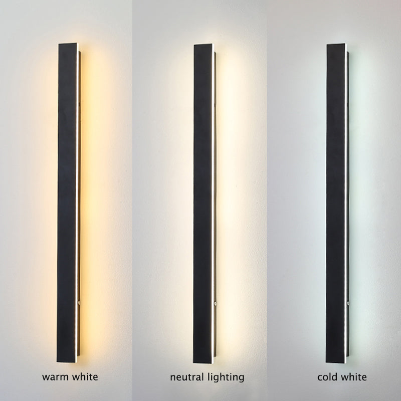 GlowEdge | Contemporary Exterior Wall Lamp with Energy-Efficient LED