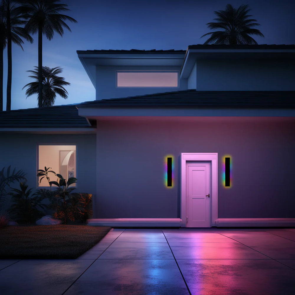 GlowEdge | Contemporary Exterior Wall Lamp with Energy-Efficient LED
