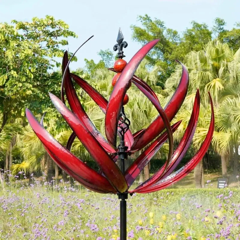 BreezeTwist – Artistic Metal Wind Sculpture for Stylish Garden Accents