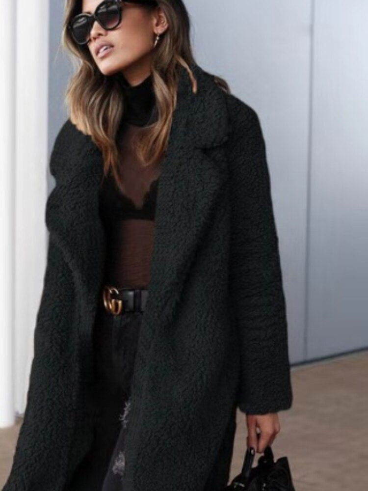 Ophelia | Cozy Women's Teddy Coat – Oversized Winter Design with Modern Style