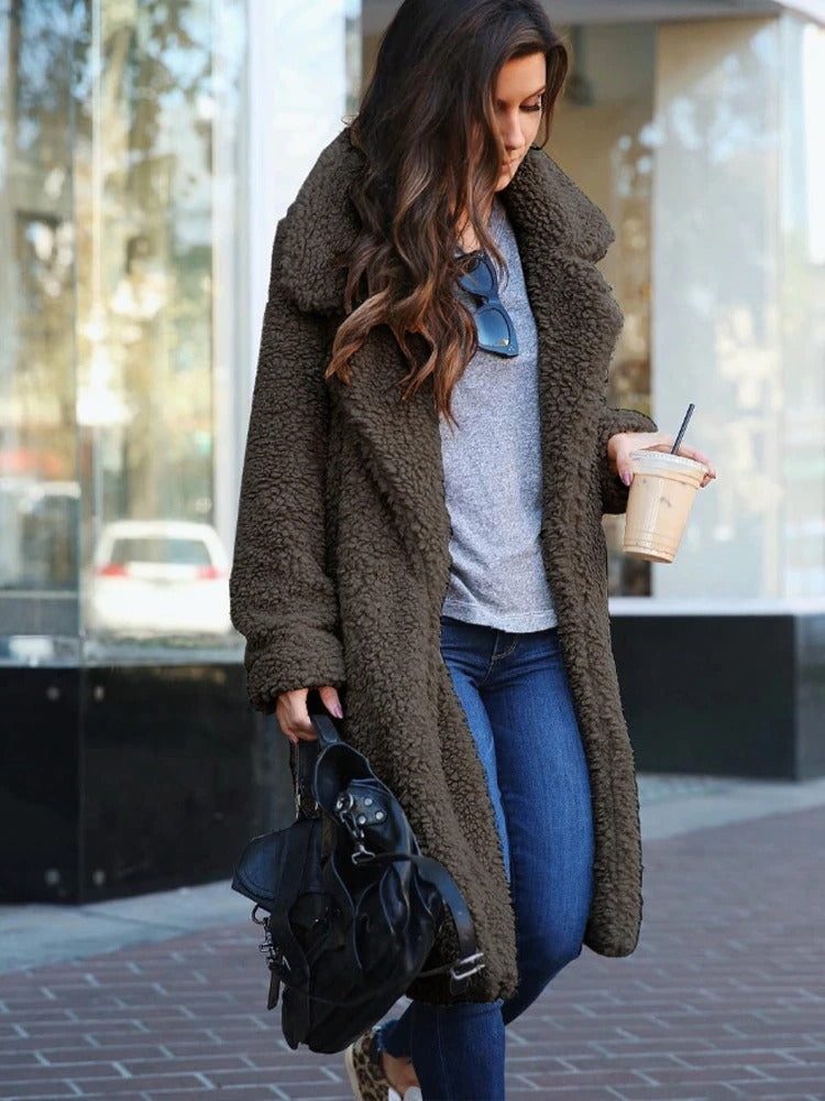 Ophelia | Cozy Women's Teddy Coat – Oversized Winter Design with Modern Style