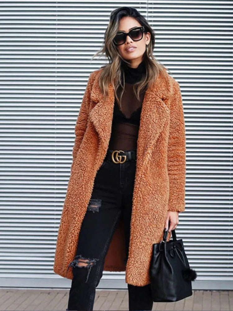 Ophelia | Cozy Women's Teddy Coat – Oversized Winter Design with Modern Style