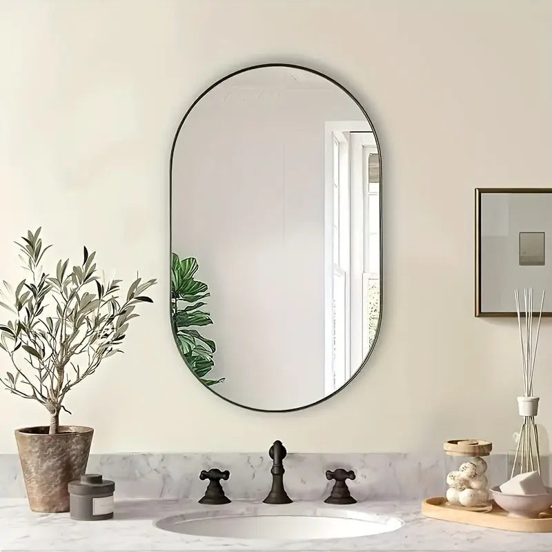 AuraOval Mirror – The Elegant Oval Reflection from MirrorLuxe, designed to bring a sophisticated and timeless look to any space.