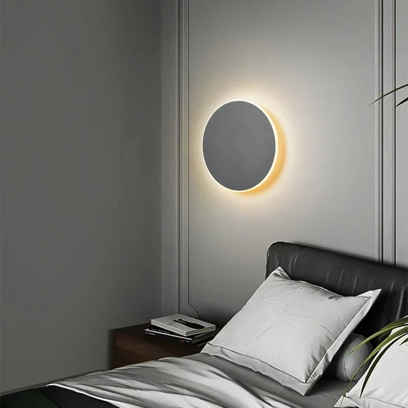 HaloOrb Wall Sconce – Modern Circular LED Light with an Energy-Efficient Design for Home Illumination, providing 10W Warm White Lighting.