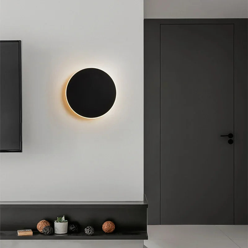 HaloOrb Wall Sconce – Modern Circular LED Light with an Energy-Efficient Design for Home Illumination, providing 10W Warm White Lighting.