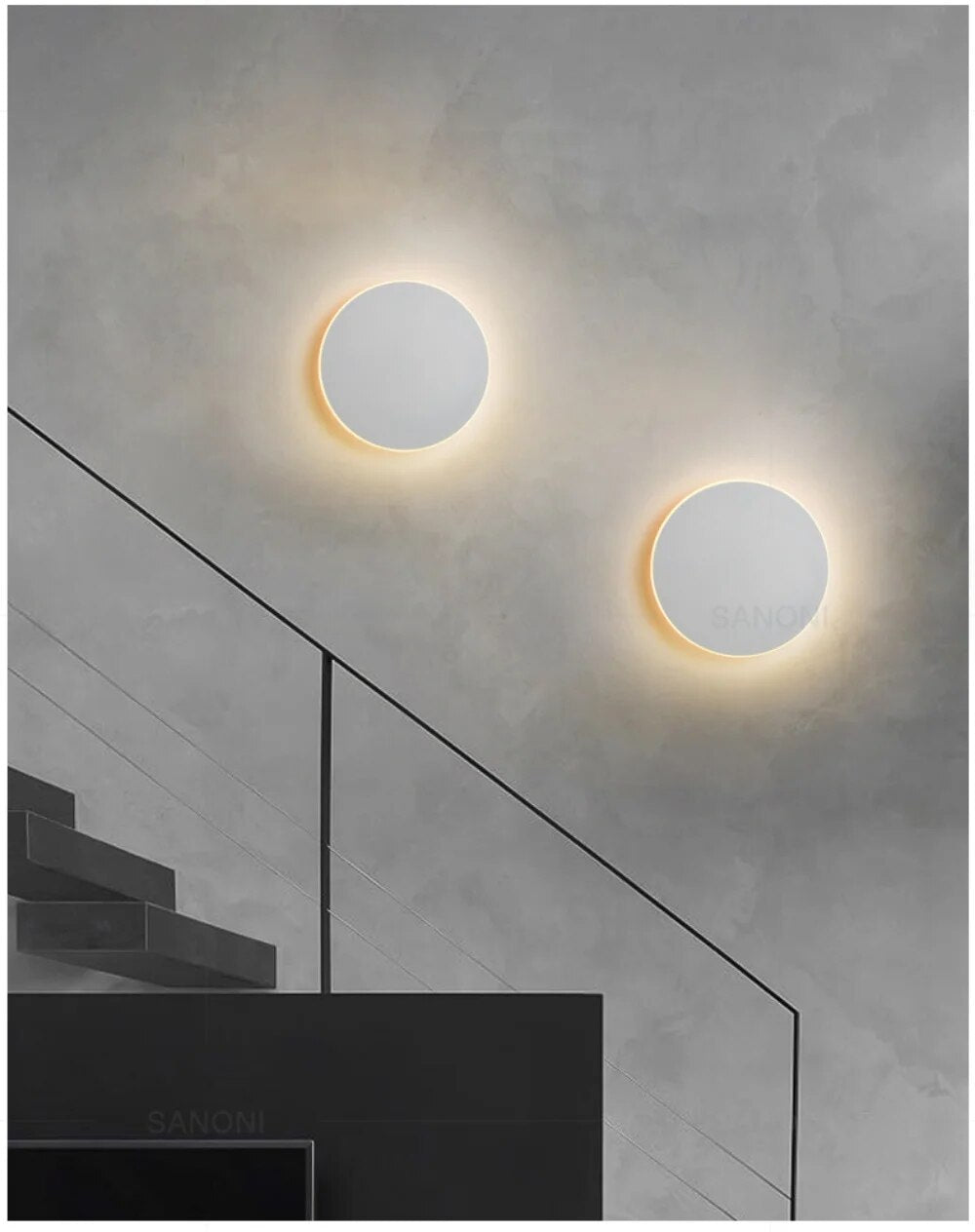 HaloOrb Wall Sconce – Modern Circular LED Light with an Energy-Efficient Design for Home Illumination, providing 10W Warm White Lighting.