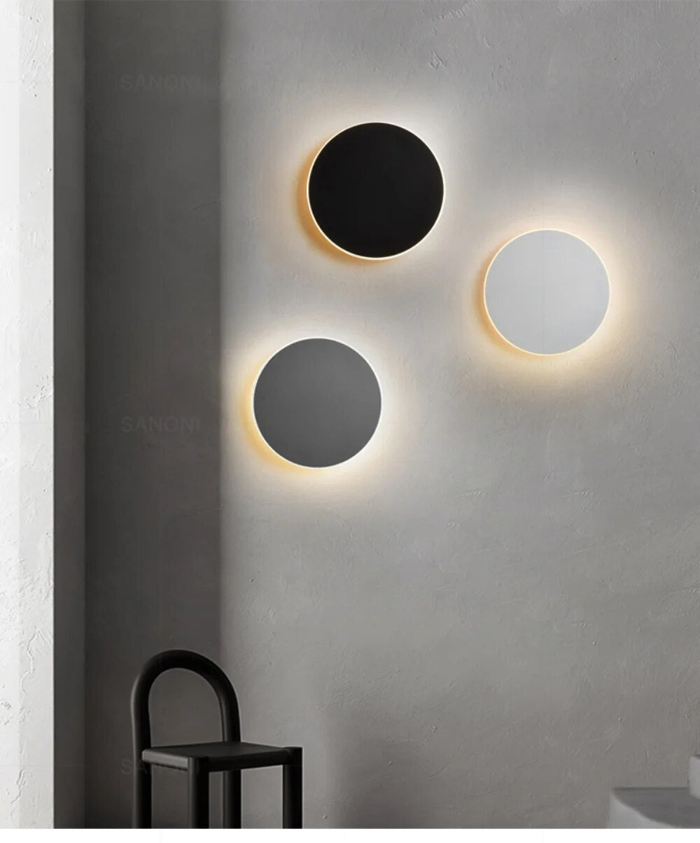 HaloOrb Wall Sconce – Modern Circular LED Light with an Energy-Efficient Design for Home Illumination, providing 10W Warm White Lighting.