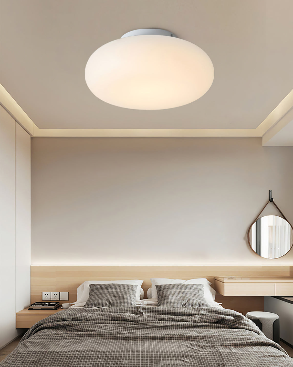 AuraFlush Ceiling Light – Modern LED Indoor Lighting for Home and Office, Energy-Efficient with 20cm to 50cm Diameter Options for perfect fit.