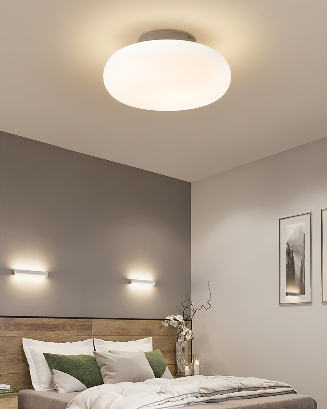 AuraFlush Ceiling Light – Modern LED Indoor Lighting for Home and Office, Energy-Efficient with 20cm to 50cm Diameter Options for perfect fit.