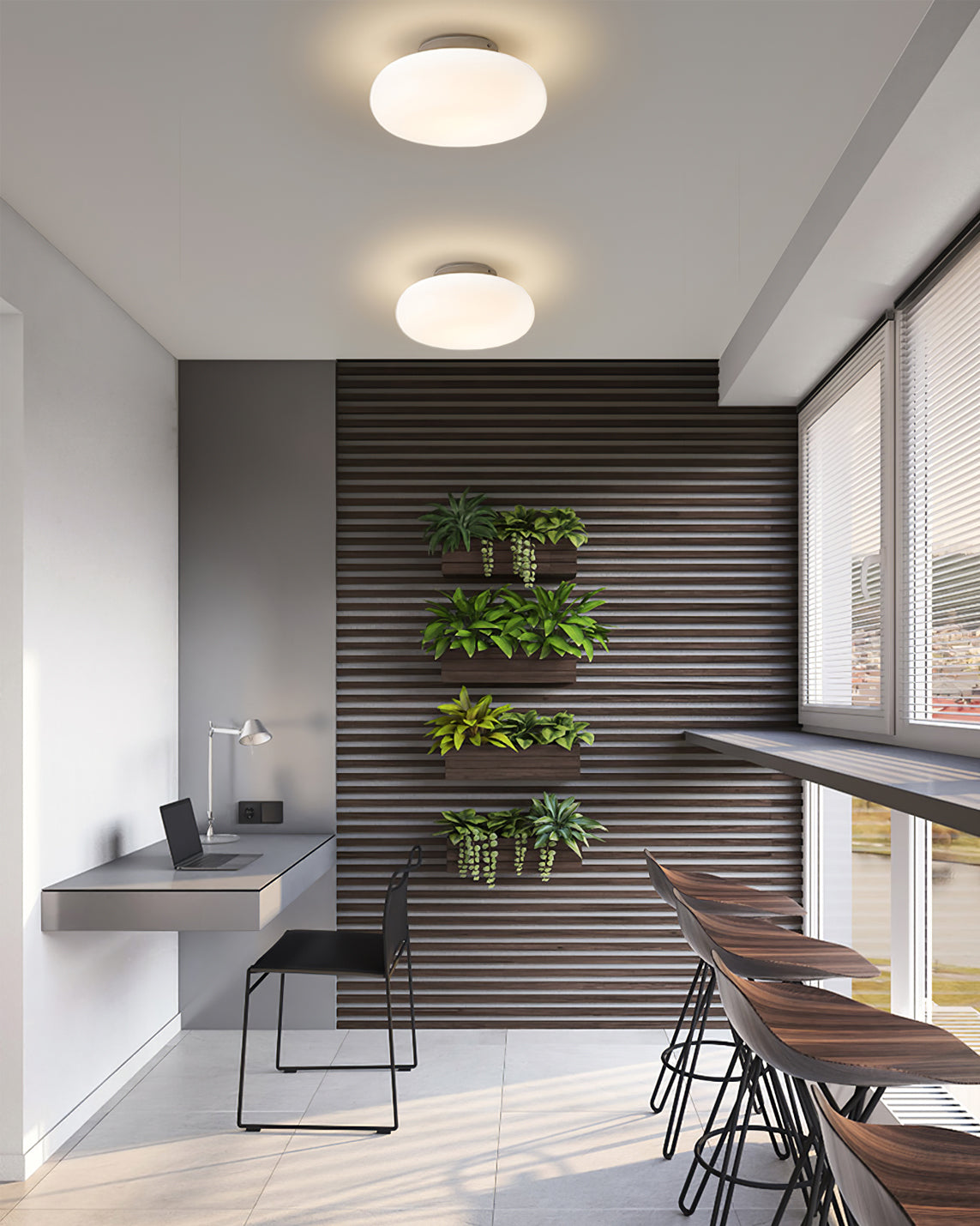 AuraFlush Ceiling Light – Modern LED Indoor Lighting for Home and Office, Energy-Efficient with 20cm to 50cm Diameter Options for perfect fit.