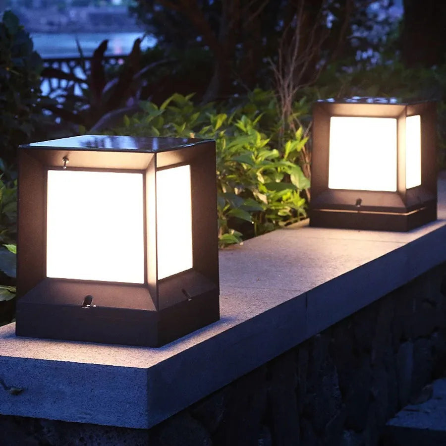 Luxora – Refined Outdoor Cube Light for Landscape Accents