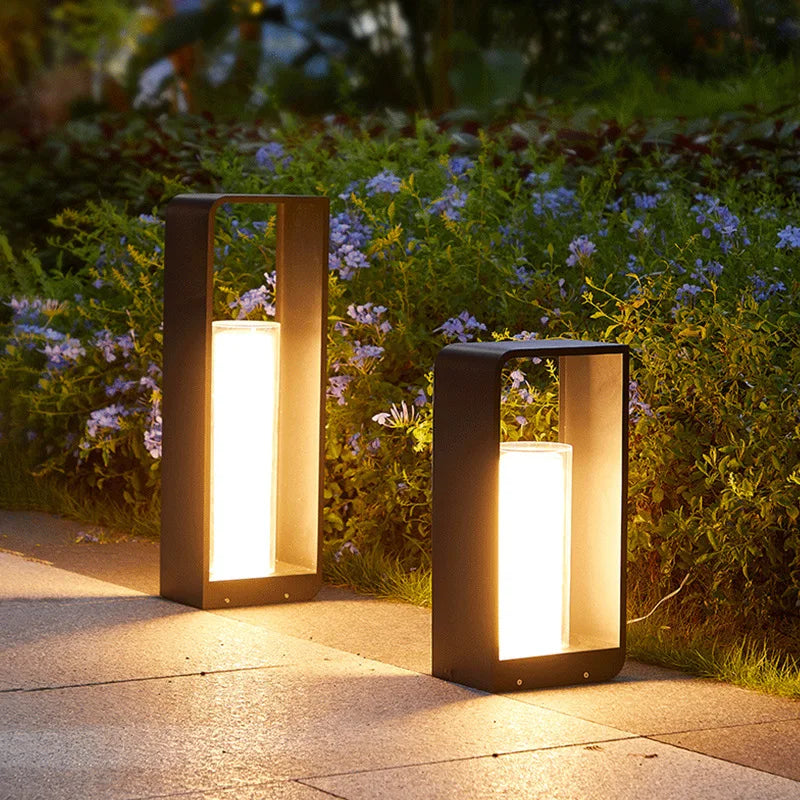 SunGlow | Weatherproof Stainless Steel Solar Lamps for Elegant Garden Lighting