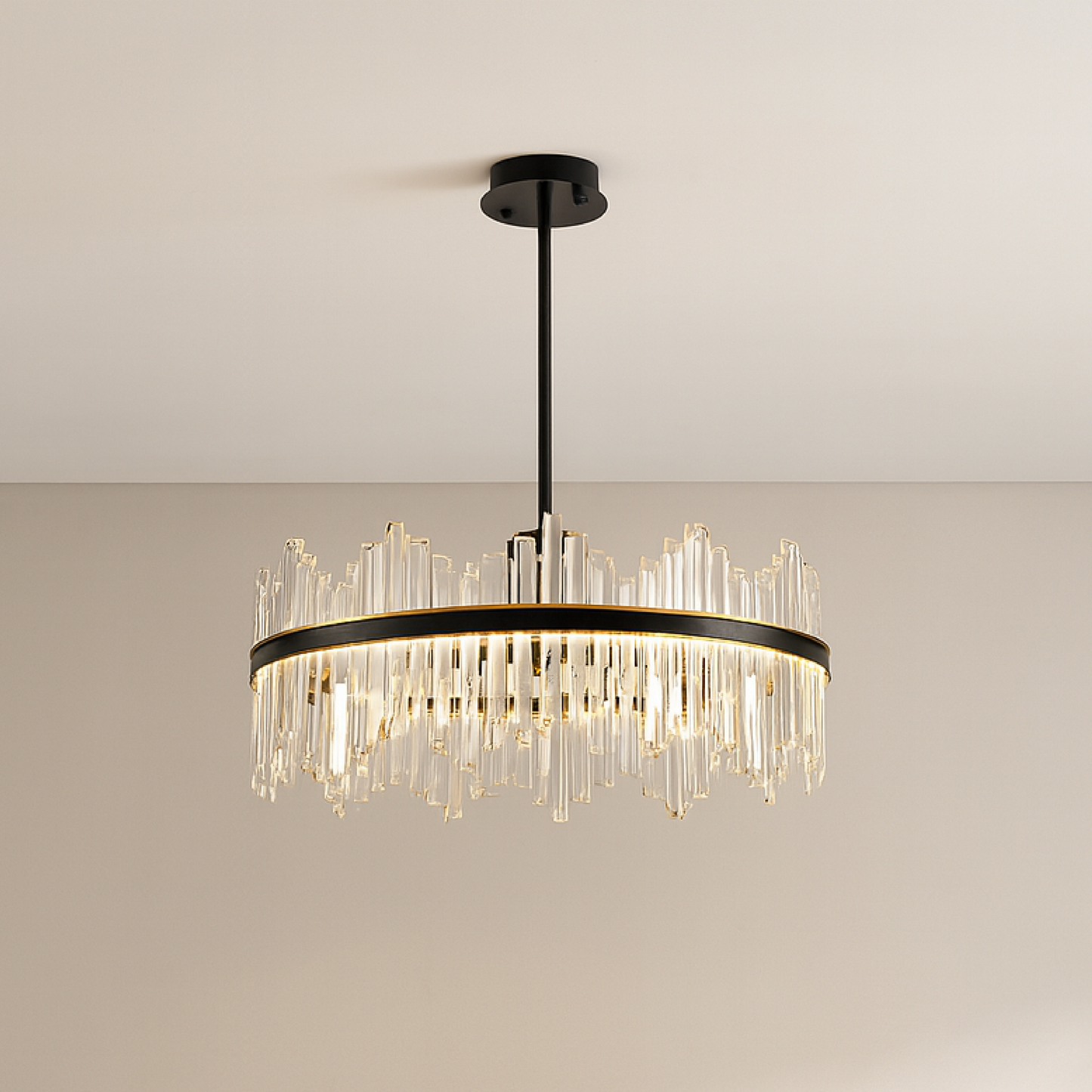 MonteLume | Decorative Crystal Terri Black Chandelier