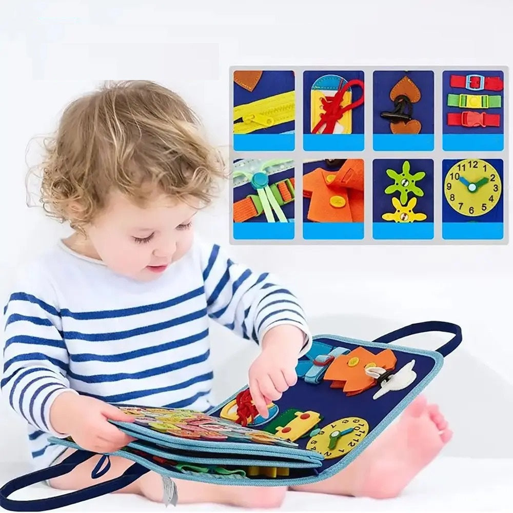 Early Learning Montessori Activity Book – Felt Busy Book for Toddlers and Preschoolers