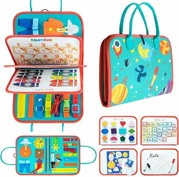 Early Learning Montessori Activity Book – Felt Busy Book for Toddlers and Preschoolers
