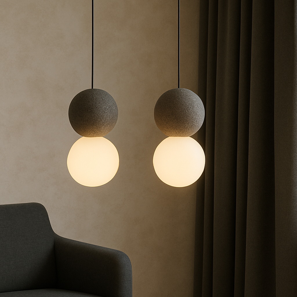 Movia | Elegant Obsidian Glass Pendant Light for Luxury Décor