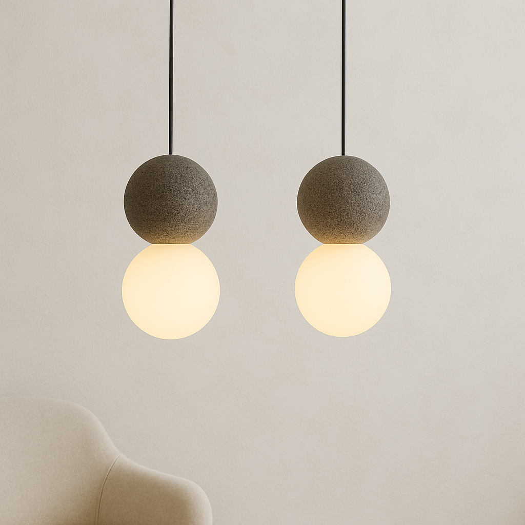 Movia | Elegant Obsidian Glass Pendant Light for Luxury Décor
