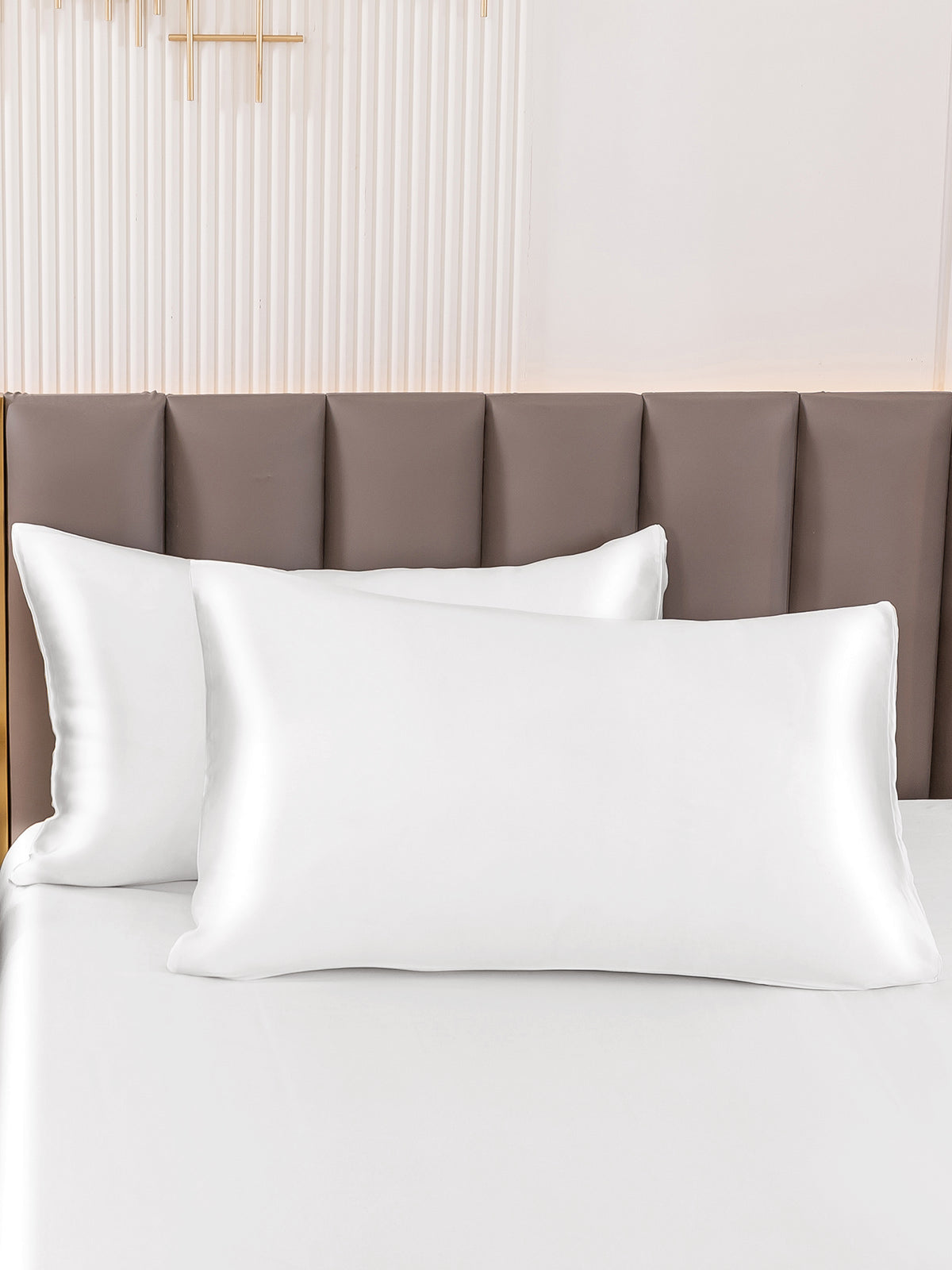 LuxeRest | 100% Mulberry Silk Pillowcase Pair, Ultra-Soft with Invisible Zipper Closure