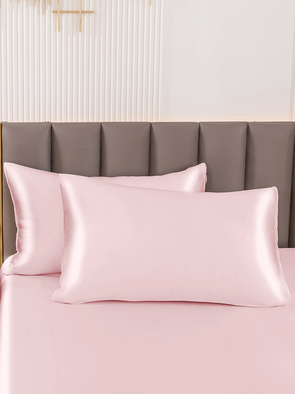 LuxeRest | 100% Mulberry Silk Pillowcase Pair, Ultra-Soft with Invisible Zipper Closure