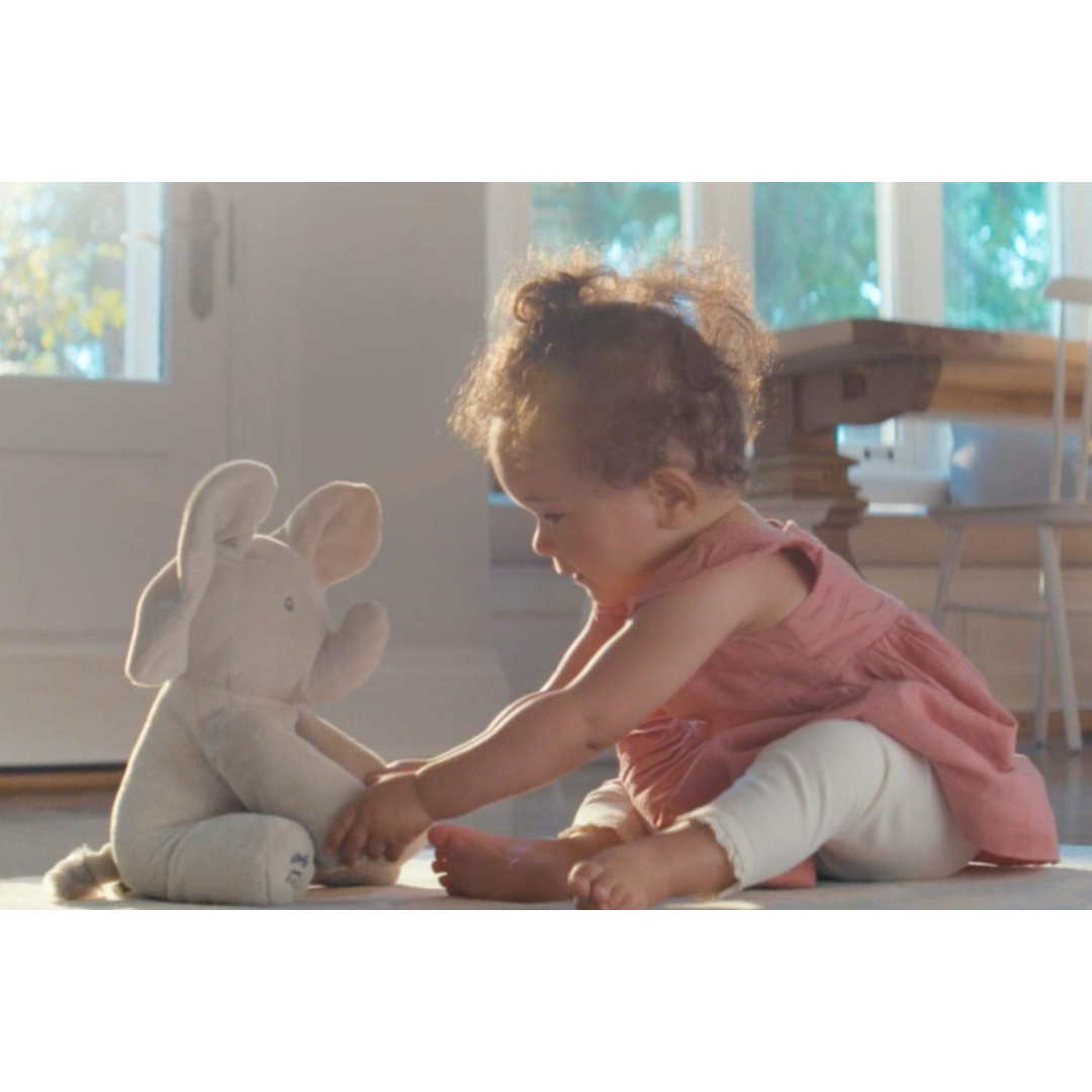 Interactive Plush Elephant – Soft Stuffed Animal with Music and Motion for Children