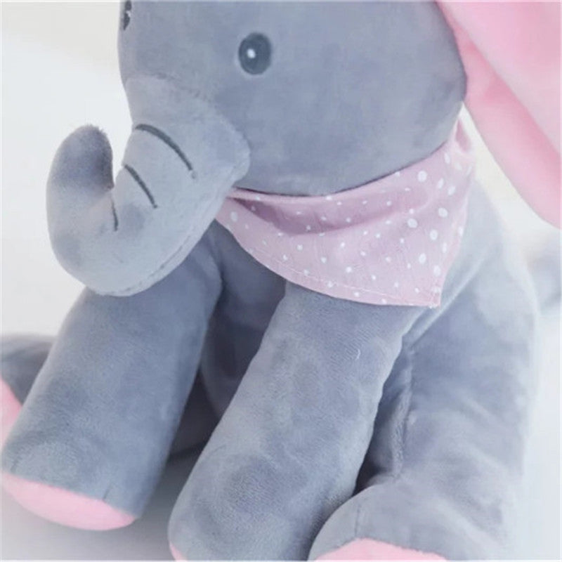 Interactive Plush Elephant – Soft Stuffed Animal with Music and Motion for Children