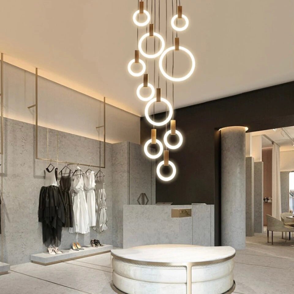 VitaLumen – Modern Wooden Chandelier with Earthy Sophistication